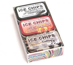 A box of Ice Chips candy, invented in Washington State