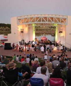 Outdoor concert series along the water in Moses Lake.