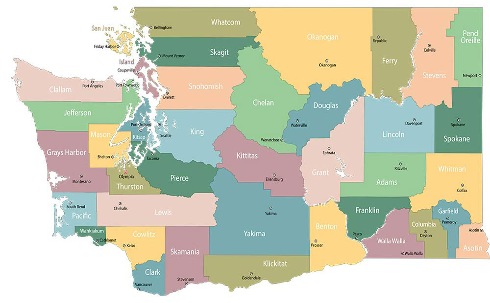 how many counties are there in washington state