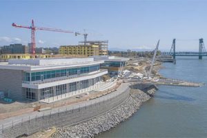 The first phase of The Waterfront project in Vancouver takes shape.