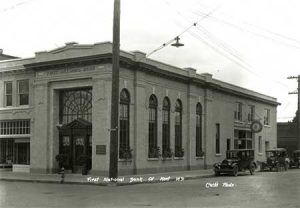 A photo of the Morrill Building in Kent, Washington shortly after it was built. The building is awaiting restoration.