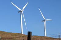 A wind farm in Eastern Washington