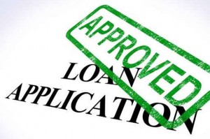 An Approved stamp over type that says Loan Application