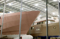 Boats away completion in a Washington boat building facility