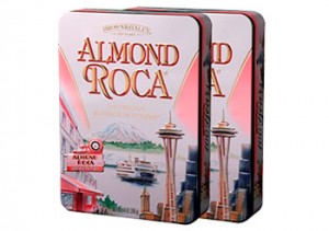 Tins of Almond Roca candy
