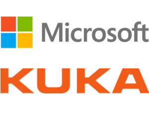 Mircrosoft and Kuka company logos