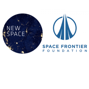 The New Space and Space Frontier Foundation logos