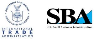 Logos for the US Small Business Administration and the International Trade Association