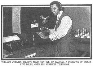 Dublier's wireless telephone, circa 1909